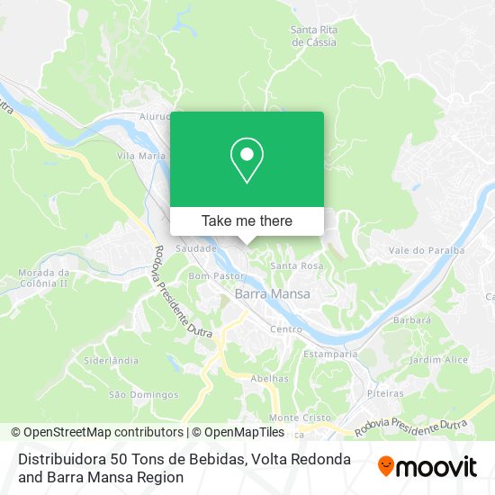 Distribuidora 50 Tons de Bebidas map