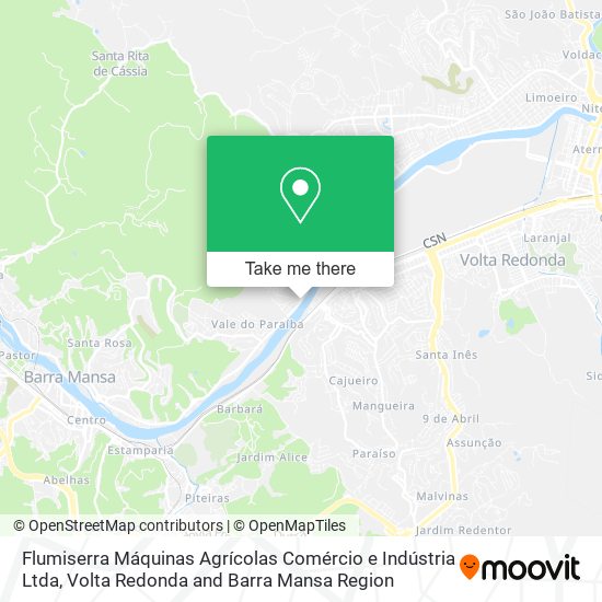 Flumiserra Máquinas Agrícolas Comércio e Indústria Ltda map