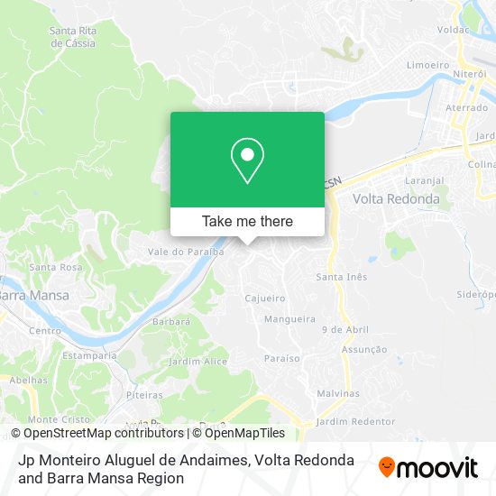 Mapa Jp Monteiro Aluguel de Andaimes