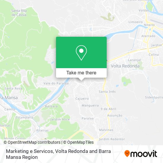 Mapa Marketing e Servicos