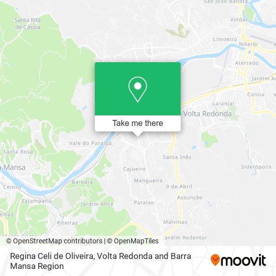 Regina Celi de Oliveira map