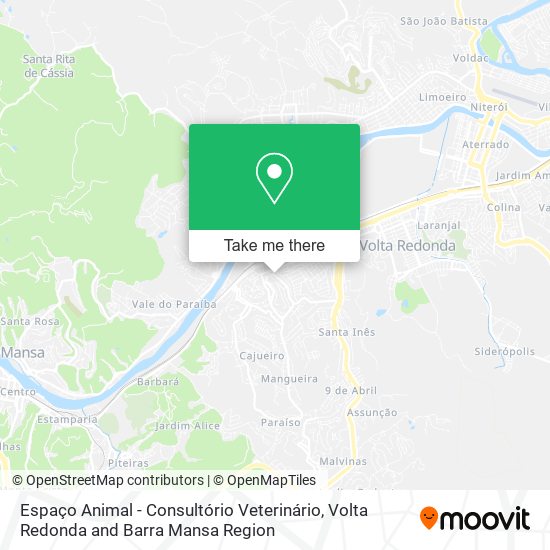 Mapa Espaço Animal - Consultório Veterinário