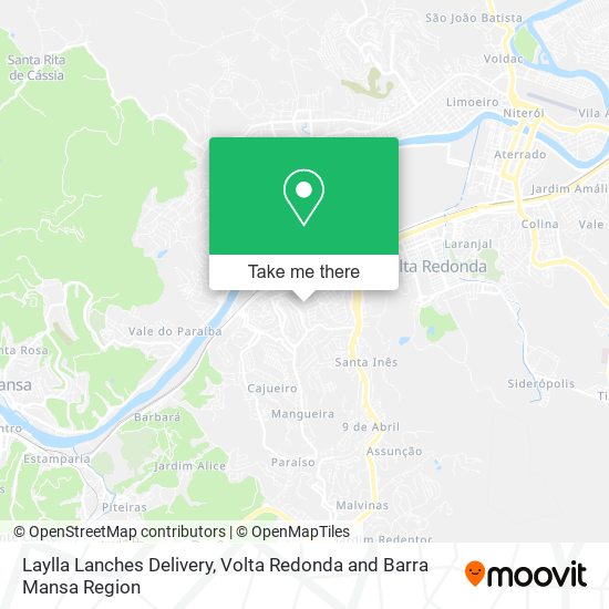 Mapa Laylla Lanches Delivery