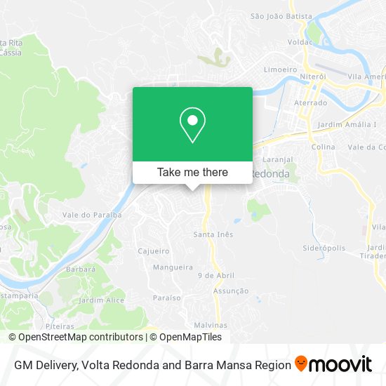 GM Delivery map