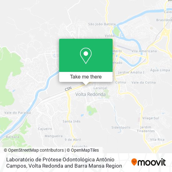 Laboratório de Prótese Odontológica Antônio Campos map