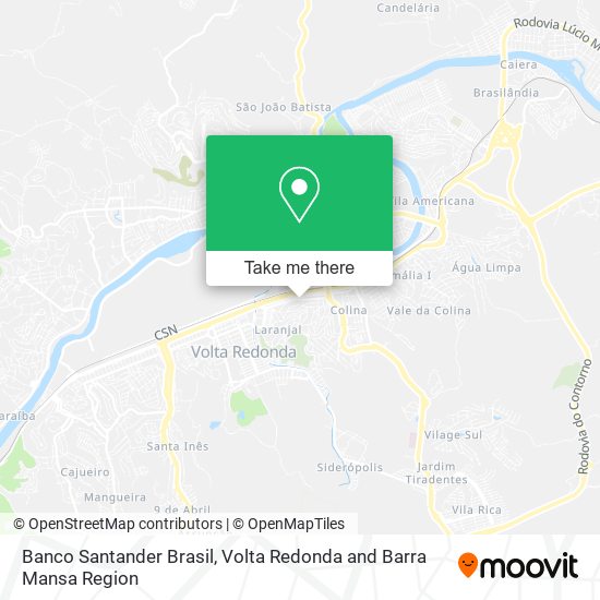 Banco Santander Brasil map