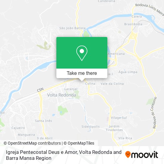 Mapa Igreja Pentecostal Deus e Amor