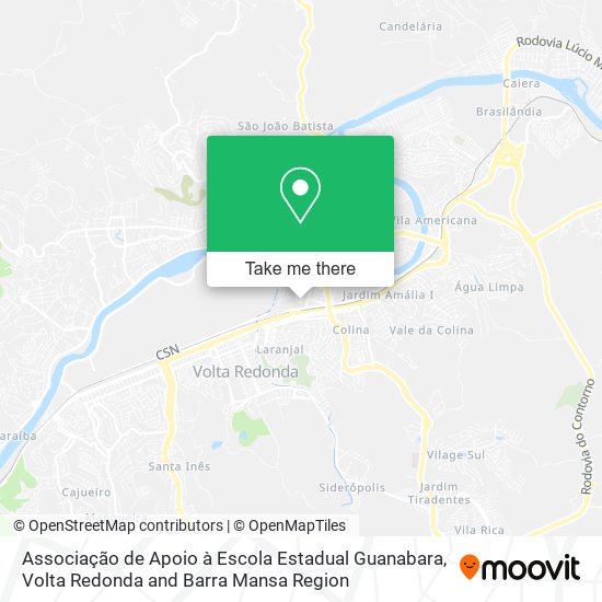 Associação de Apoio à Escola Estadual Guanabara map