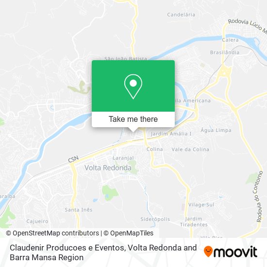 Claudenir Producoes e Eventos map