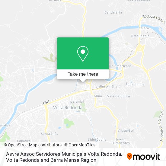 Mapa Asvre Assoc Servidores Municipais Volta Redonda