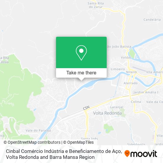 Cinbal Comércio Indústria e Beneficiamento de Aço map