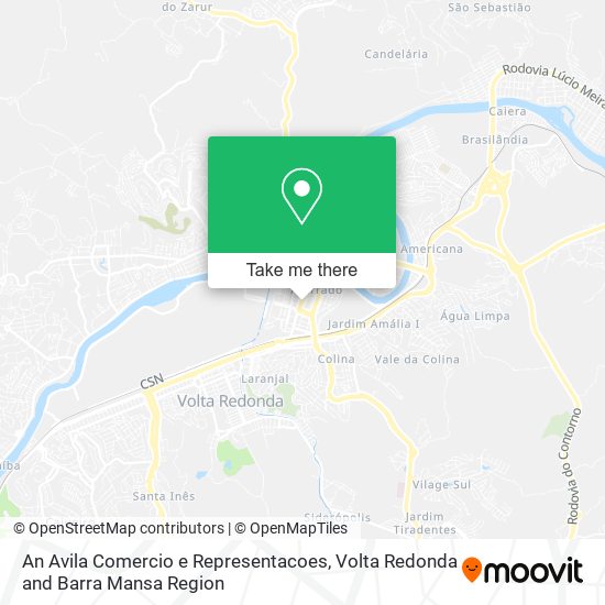 An Avila Comercio e Representacoes map