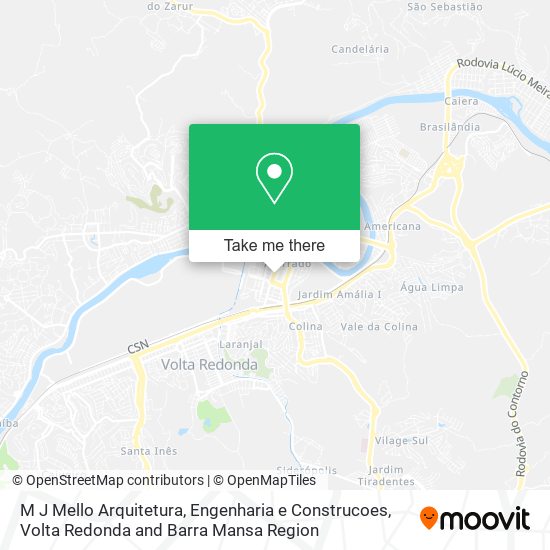 M J Mello Arquitetura, Engenharia e Construcoes map