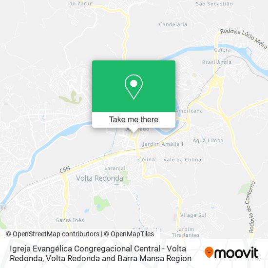 Igreja Evangélica Congregacional Central - Volta Redonda map
