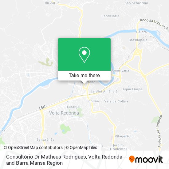 Mapa Consultório Dr Matheus Rodrigues