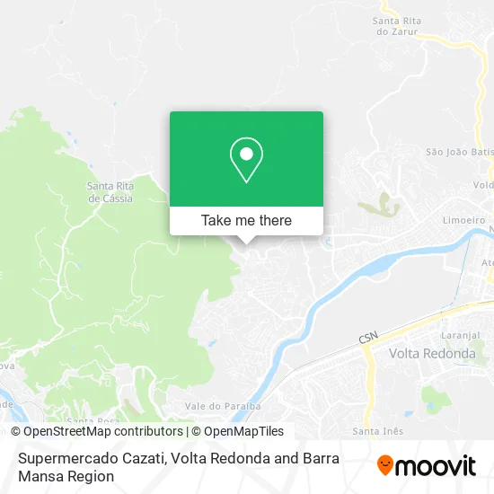 Supermercado Cazati map