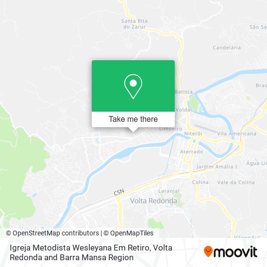 Igreja Metodista Wesleyana Em Retiro map