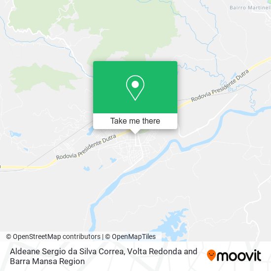 Aldeane Sergio da Silva Correa map