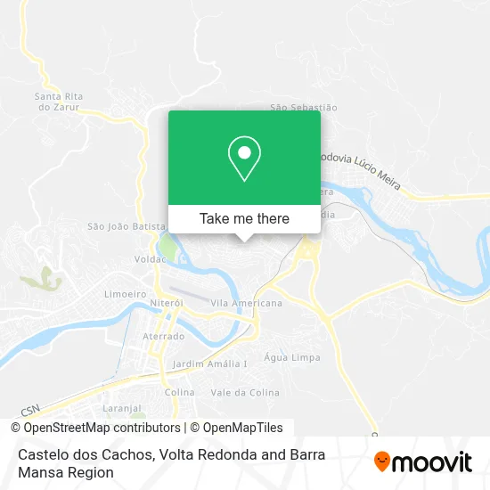 Castelo dos Cachos map