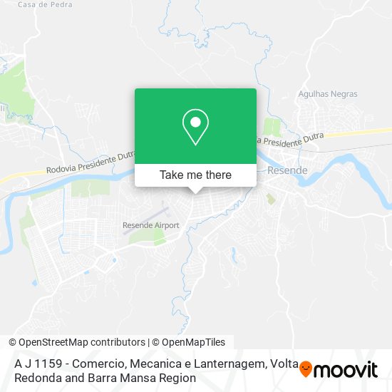 A J 1159 - Comercio, Mecanica e Lanternagem map