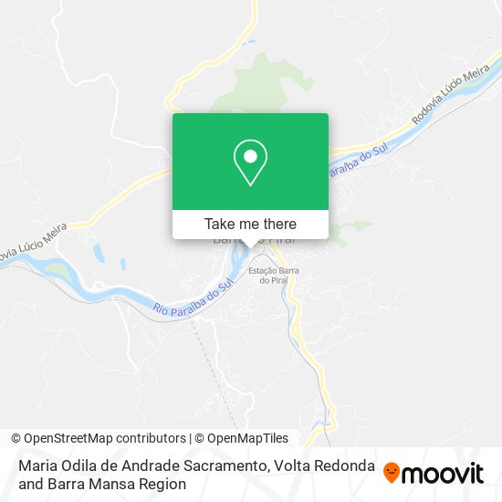 Maria Odila de Andrade Sacramento map