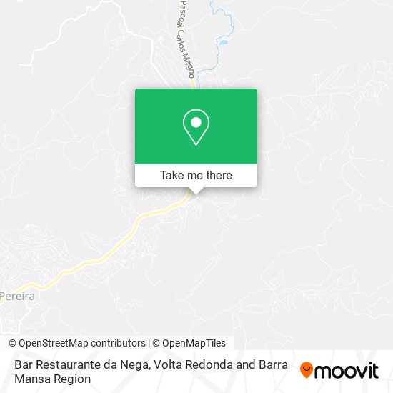 Mapa Bar Restaurante da Nega