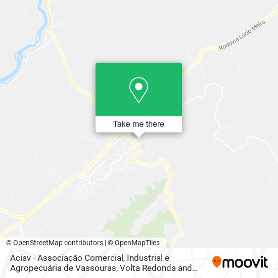 Aciav - Associação Comercial, Industrial e Agropecuária de Vassouras map