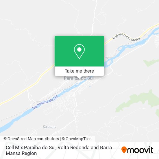 Cell Mix Paraiba do Sul map