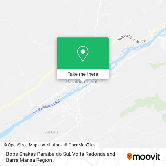 Bobs Shakes Paraiba do Sul map