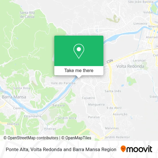 Ponte Alta map