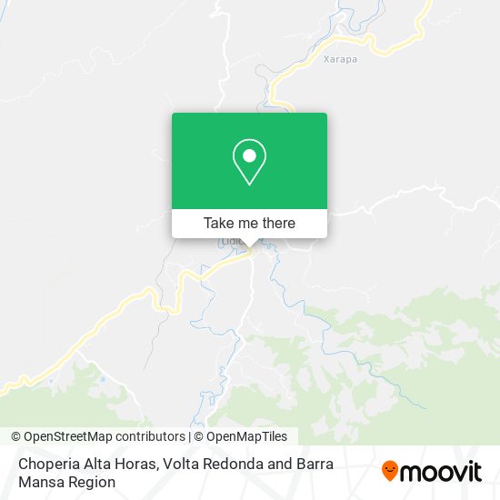 Choperia Alta Horas map