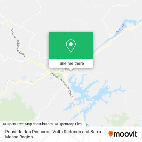Pousada dos Pássaros map