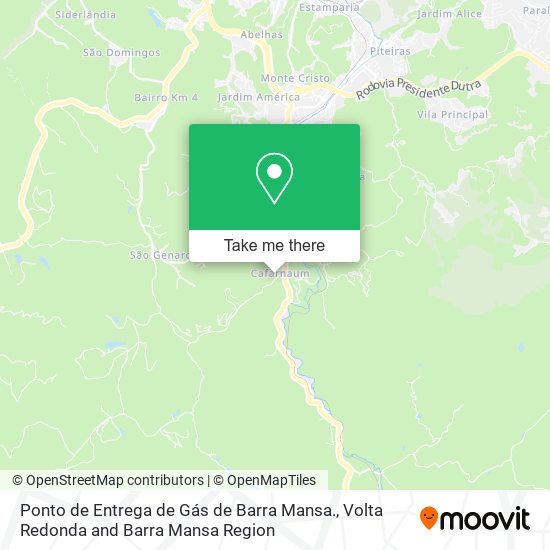 Ponto de Entrega de Gás de Barra Mansa. map