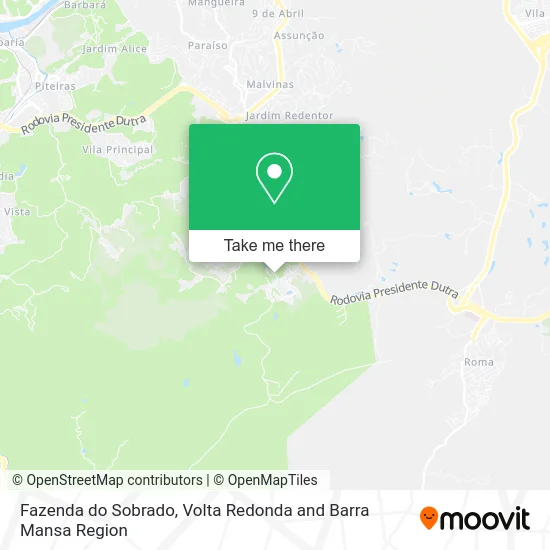 Fazenda do Sobrado map