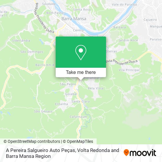 A Pereira Salgueiro Auto Peças map