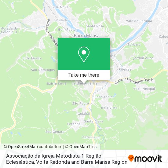 Mapa Associação da Igreja Metodista-1 Região Eclesiástica