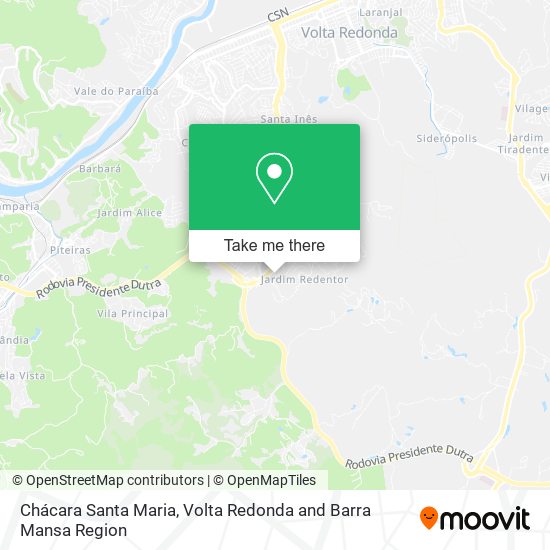 Chácara Santa Maria map