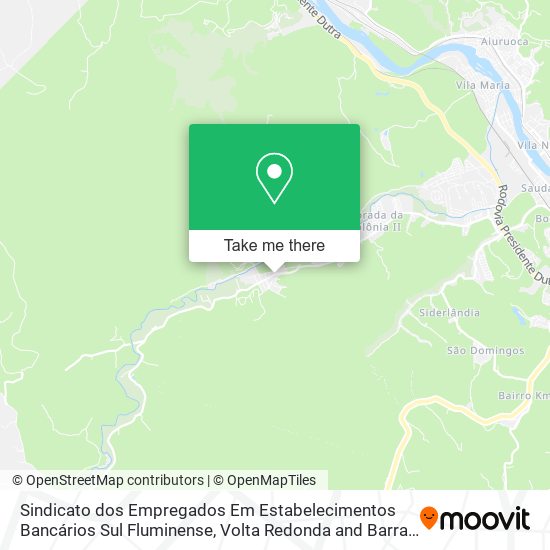 Sindicato dos Empregados Em Estabelecimentos Bancários Sul Fluminense map