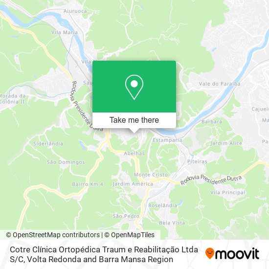 Cotre Clínica Ortopédica Traum e Reabilitação Ltda S / C map