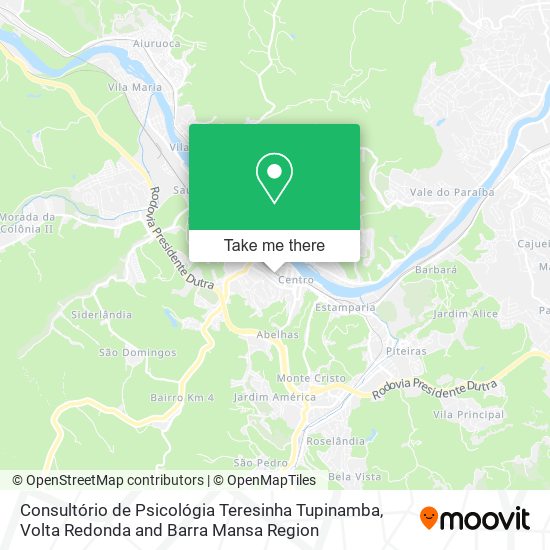 Consultório de Psicológia Teresinha Tupinamba map