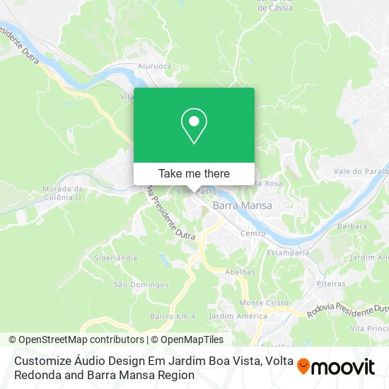 Customize Áudio Design Em Jardim Boa Vista map