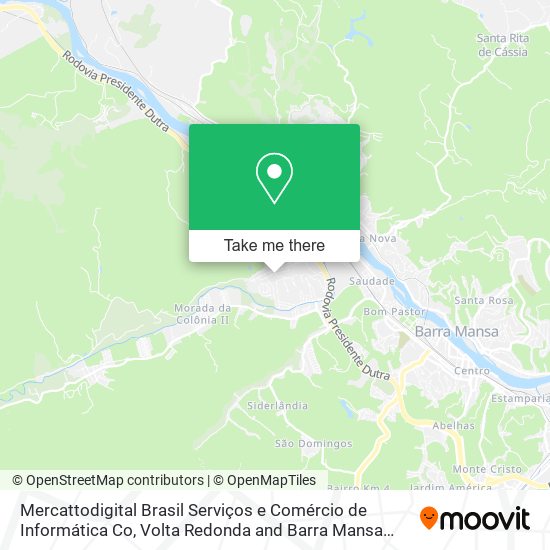 Mapa Mercattodigital Brasil Serviços e Comércio de Informática Co