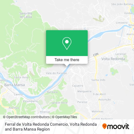 Ferral de Volta Redonda Comercio map