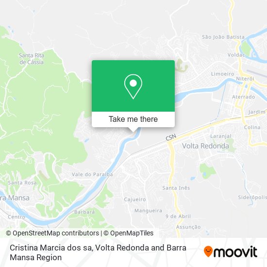 Cristina Marcia dos sa map