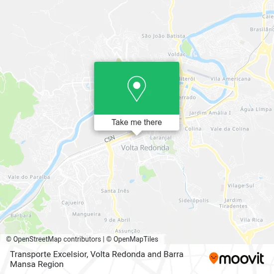 Transporte Excelsior map