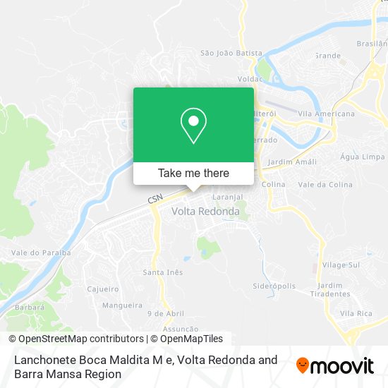 Mapa Lanchonete Boca Maldita M e