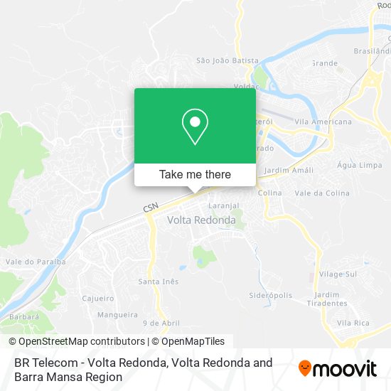 Mapa BR Telecom - Volta Redonda