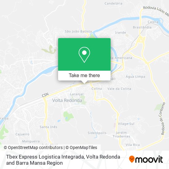 Tbex Express Logistica Integrada map