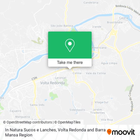 In Natura Sucos e Lanches map