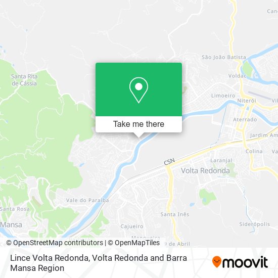 Lince Volta Redonda map